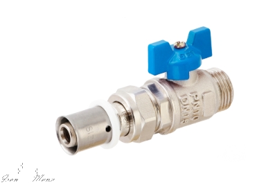 تصویر شیر یکسر روپیچ با مهره پرسی نیوپایپ