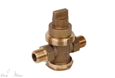 تصویر شیر قطع و وصل دوسر روپیچ تمام برنز نیوپایپ